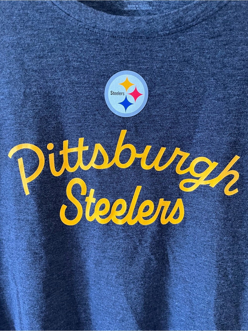 Nike Women's Pittsburgh Steelers Black Heather Triblend T-Shirt - Picture 5 of 6